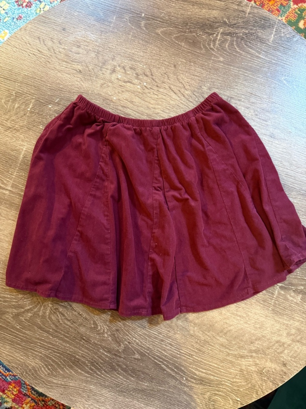 Brandy Melville Burgundy Mini Skirt